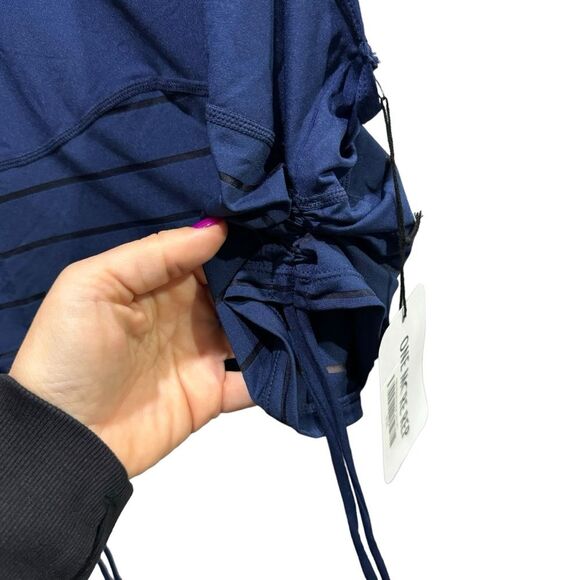 ZYIA Active Havana Cinched Tank Navy XL Workout Racerback Crop NWT - Picture 8 of 11